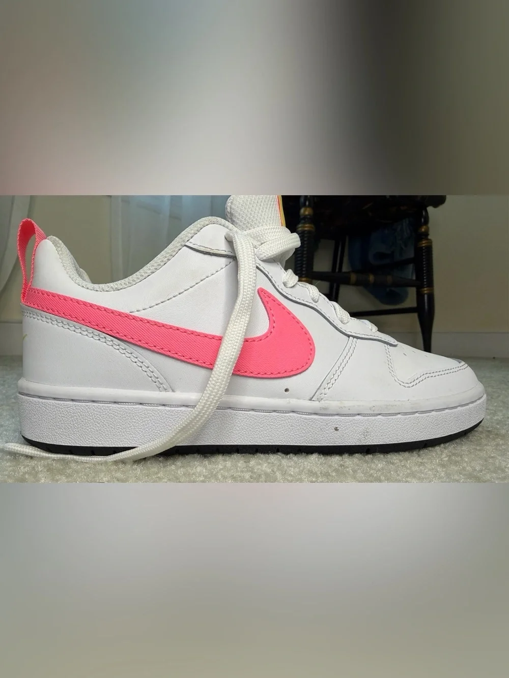 Nike Court Youth white and pink